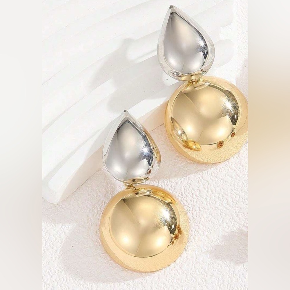 Luna Sphere - Elegant Drop Earrings